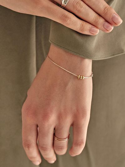 liersi Silver Chain Pendant Bracelet