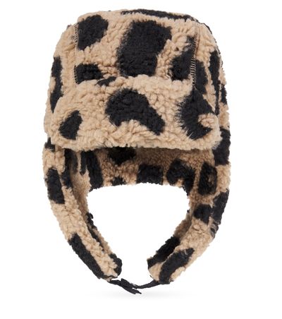 Liewood Liewood Bravo leopard-print fleece hat