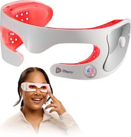 Lifepro Lifepro RejuvaGlow Red Light Eye Mask 630nm LED Eye Massager Therapy with Vibration