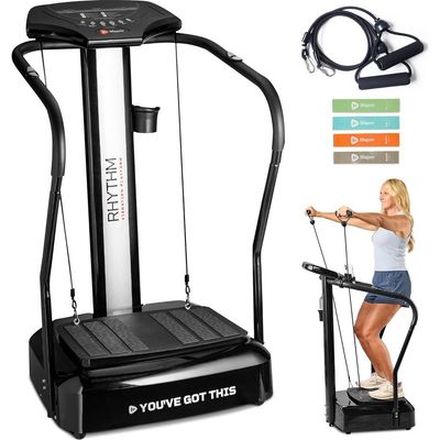 Lifepro Lifepro Rhythm Vibration Plate Exercise Machine with Handles & Heart Rate Monitor