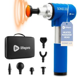 Lifepro Lifepro Sonic LX Heated Deep Tissue Massage Gun Portable Handheld Percussion Massager