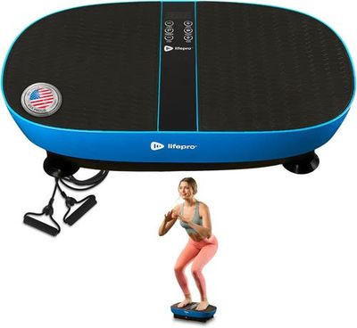 Lifepro Lifepro VibraPulse Vibration Plate Exercise Machine with EMS Pad for Lymphatic Drainage & Toning 