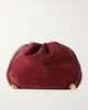 LIFFNER Charm embellished suede clutch - 1