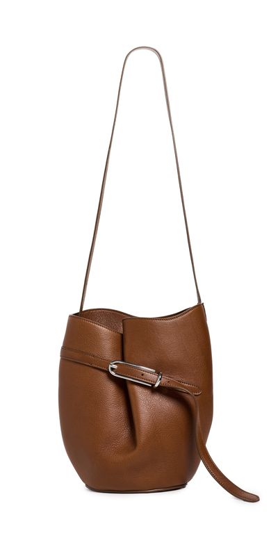 Liffner Liffner Belted Bucket Bag Chestnut/Silver Hardware One