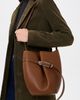 Liffner Liffner Belted Bucket Bag Chestnut/Silver Hardware One - 3