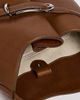 Liffner Liffner Belted Bucket Bag Chestnut/Silver Hardware One - 6