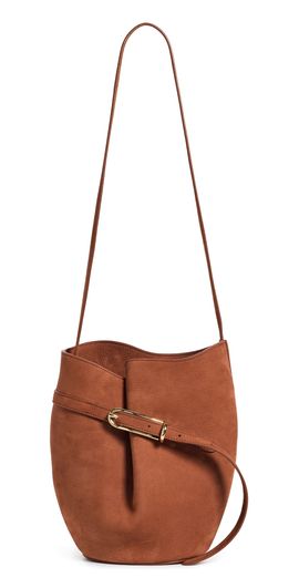 Liffner Liffner Belted Bucket Bag Rust Gold Hardware One