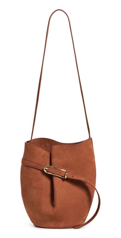 Liffner Liffner Belted Bucket Bag Rust Gold Hardware One
