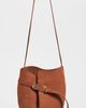 Liffner Liffner Belted Bucket Bag Rust Gold Hardware One - 2