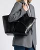 LIFFNER LIFFNER Belted Croc Embossed Leather Tote - 2