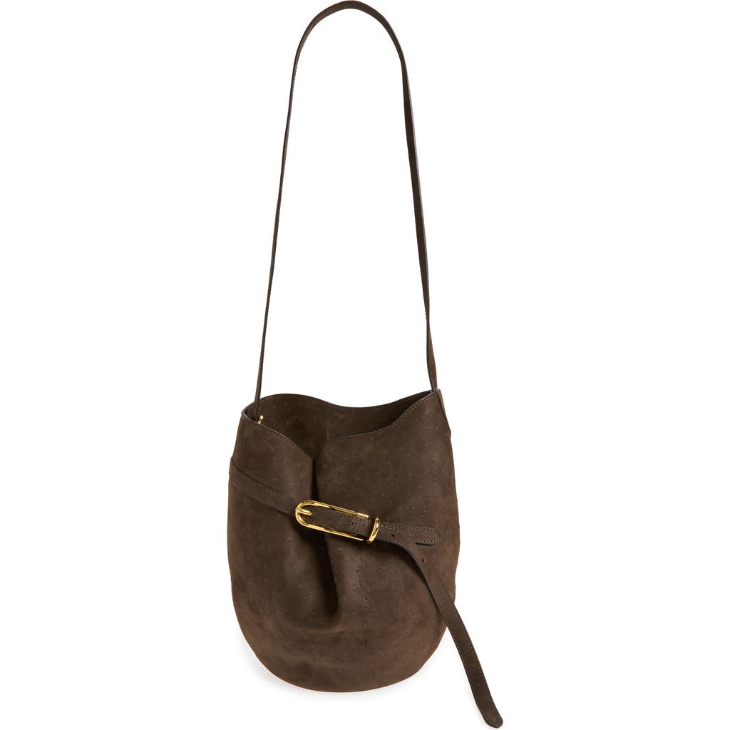 LIFFNER LIFFNER Belted Suede Bucket Bag
