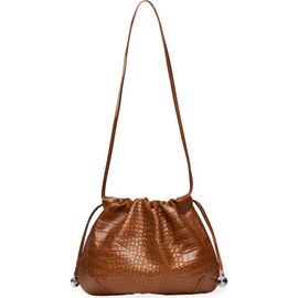LIFFNER LIFFNER Charm Pouch Embossed Leather Shoulder Bag