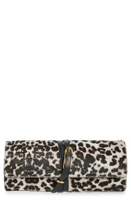 LIFFNER LIFFNER Genuine Calf Hair Belted Clutch