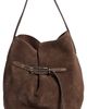 Liffner Liffner Large Belted Bucket Bag Dark Brown One - 1