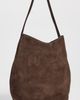 Liffner Liffner Large Belted Bucket Bag Dark Brown One - 4