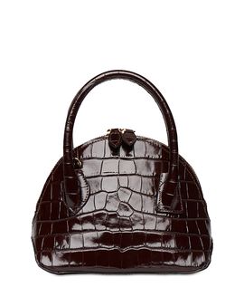 Liffner Liffner Mini Croc Embossed Dome Bag