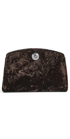 Liffner Liffner Pushlock Clutch Brown/Silver Hardware One