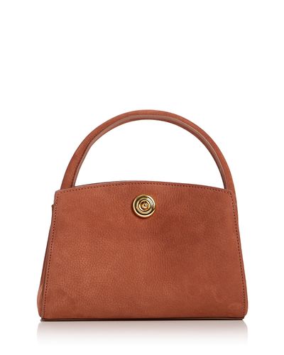 Liffner Liffner Pushlock Lady Mini Suede Top Handle Bag
