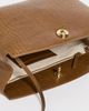 Liffner Liffner Pushlock Leather Pouch Nougat Gold Lock One - 6