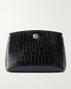 LIFFNER Pushlock crocodile-effect leather clutch - 1