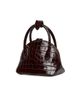 Liffner Women's Mini Croc-Embossed Leather Bowler - 3