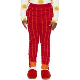 Ligne Noire Ligne Noire Kids Red Check Lounge Pants