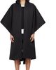 LII LII Black Long Poncho Coat - 1