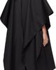 LII LII Black Long Poncho Coat - 3