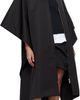 LII LII Black Long Poncho Coat - 4