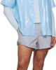 LII LII Blue Gloss Short-Sleeve Shirt - 4