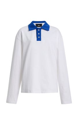 Lii Lii ContrastCollar Cotton Polo