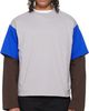 LII LII Gray Contrast Sleeve T-shirt - 1