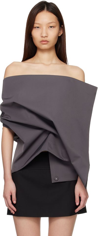 LII LII Gray Extended Square Top
