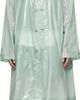 LII LII Green Gloss Trench Coat - 1