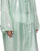 LII LII Green Gloss Trench Coat - 2