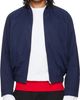 LII LII Navy Back Flap Cropped Bomber Jacket - 1