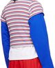 LII LII Purple & Red Cropped Stripe T-shirt - 3