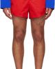 LII LII Red Rolled-Hem Shorts - 1