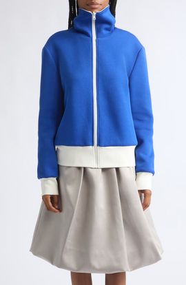 LII LII Reversible High Neck Jersey Jacket