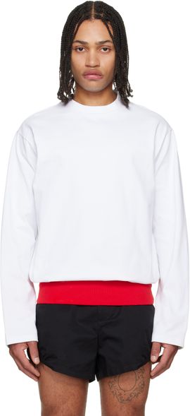 LII LII White Contrast Waistband T-shirt