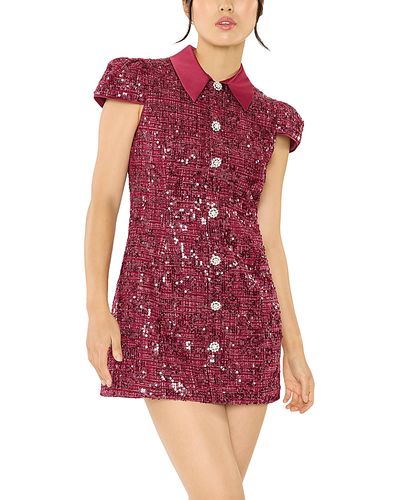 Likely Likely Estella Sequined Tweed Mini Dress