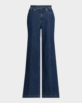 Likely Niko Seamed Wide-Leg Jeans