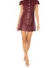 Likely Women's Anika Crystal Button-Detail Faux-Leather Minidress - 2