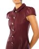 Likely Women's Anika Crystal Button-Detail Faux-Leather Minidress - 4