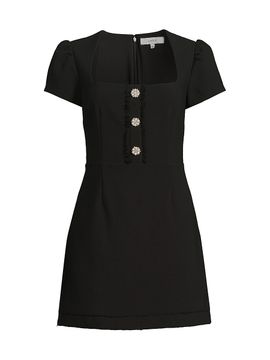 Likely Women's Westy Imitation Pearl & Crystal-Embellished Minidress