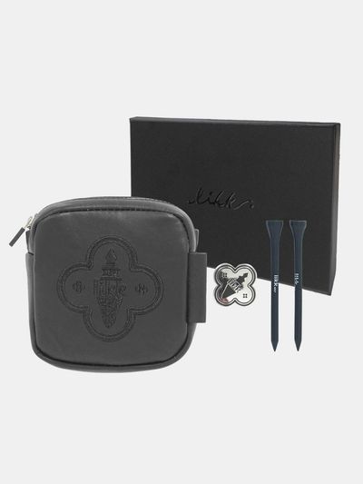 LIKK Saffiano Leather Magnetic Golf Play Box [Black]