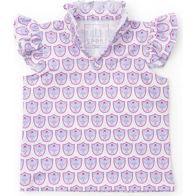 Lila and Hayes Lila and Hayes Ellie Girls' Sleeveless Ruffled Top by LH Sport