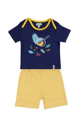 Lilly & Sid Lilly & Sid Organic Cotton Bugs Print Top and Short Set