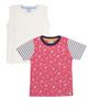 Lilly & Sid Lilly & Sid Organic Cotton Seahorse Print & Plain Top -2 Pack - 1