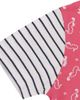 Lilly & Sid Lilly & Sid Organic Cotton Seahorse Print & Plain Top -2 Pack - 3